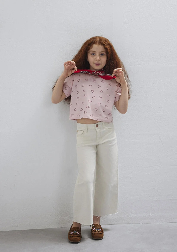 Resim Mavi Kız Çocuk T-shirt M7610400-71007