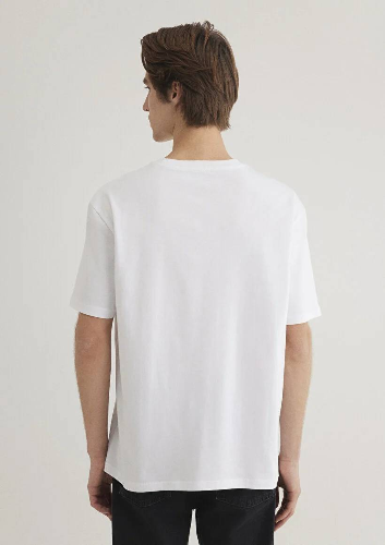 Resim Mavi Mvtr Tişört Beyaz Erkek T-Shirt M0612004-620