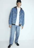 Resim Mavi Mitte Erkek Jean Pantolon M0010101-83591