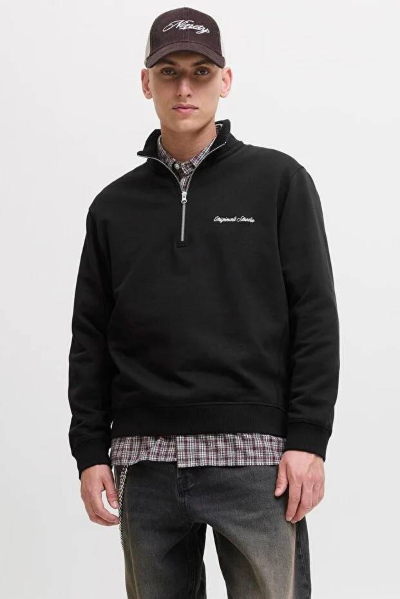 Resim Jack & Jones Jornorrebro Emb Sweat High Neck Sn Erkek Sweat 12282899