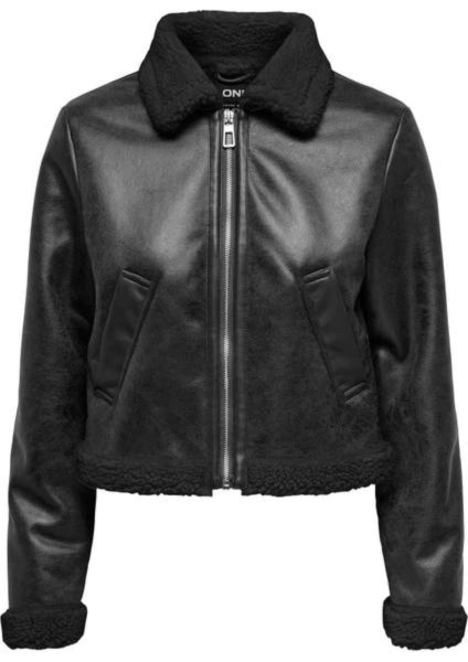 Resim Only Onlbetty Bonded Zıp Jacket Cc Otw Deri Mont ve Ceket 15322046