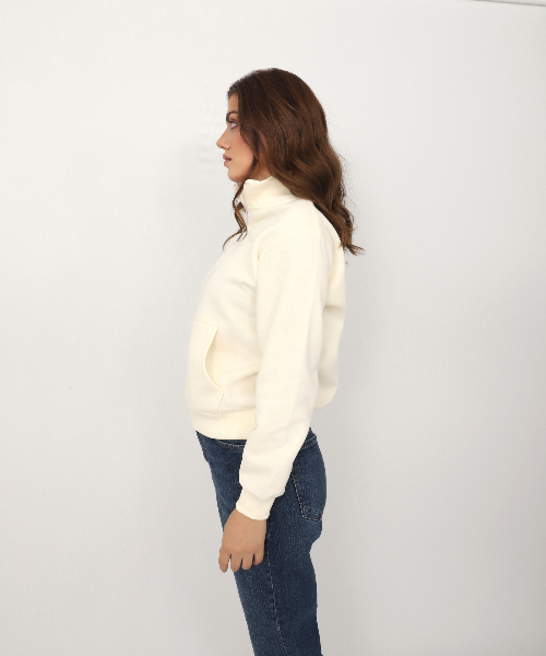 Resim Viole&More Kadın Sweat 114 Yarım Fermuarlı