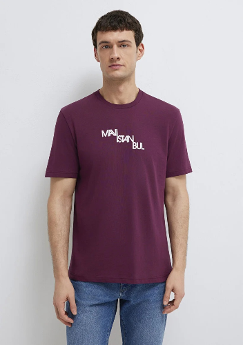 Resim Mavi Erkek T-shirt M0612274-70670