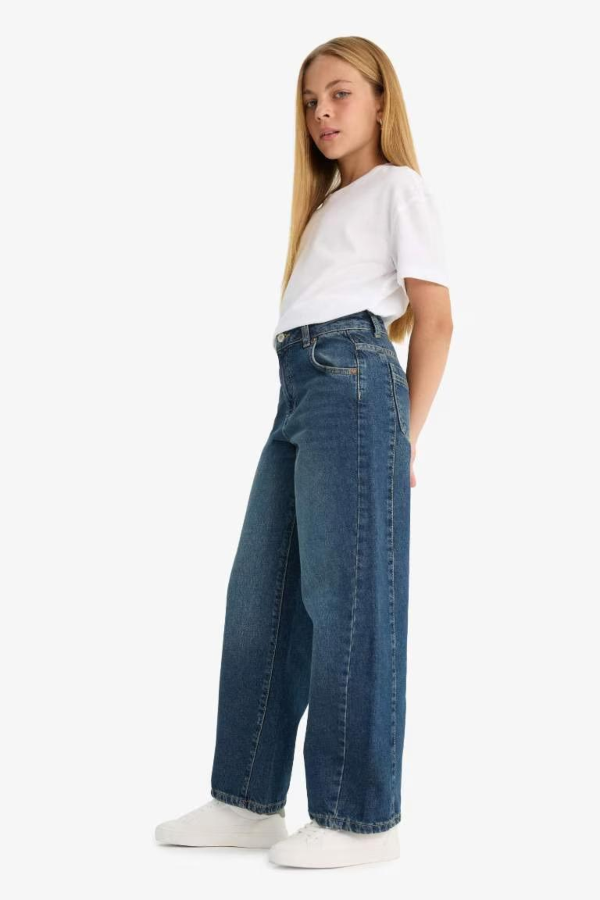 Resim Defacto Kız Çocuk  Jean Pantolon F7541A8/NM34