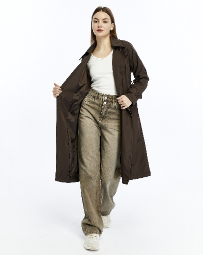 Resim Yenikoza Kadın Pardesü / Trençkot