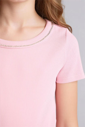 Resim Defacto Kız Çocuk T-shirt G7234A8/PN86