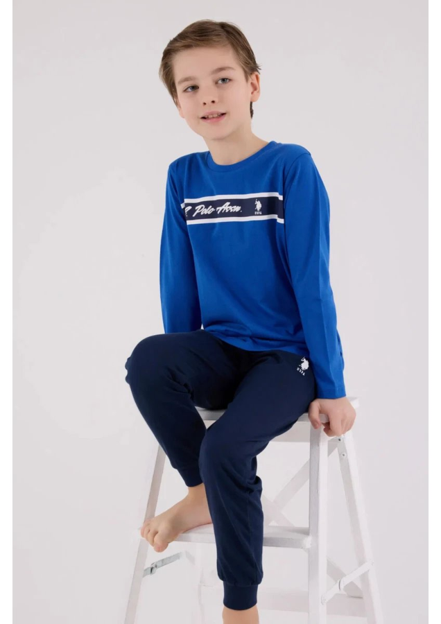 Resim U.S. Polo Assn Kids Erkek Çocuk Pijama Takım US2210-4