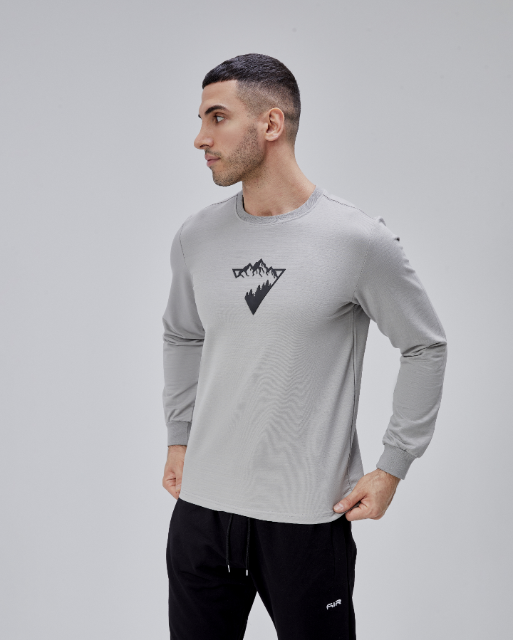 Resim Paul&More Erkek Sweat Manzara Baskı O Yaka