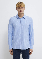Resim Mavi Erkek Uzun Kol Gömlek M0211858-91409