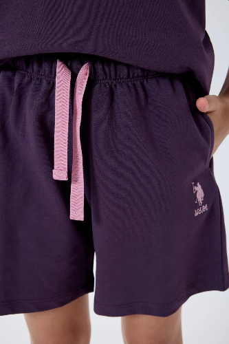 Resim U.S. Polo Assn Kids Kız Çocuk Şort Takım Us2501-4