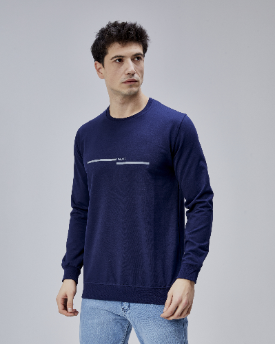 Resim Paul&More Erkek Sweat What Baskı 0 Yaka 2 İp