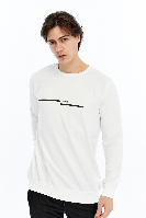 Resim Paul&More Erkek Sweat What Baskı 0 Yaka 2 İp