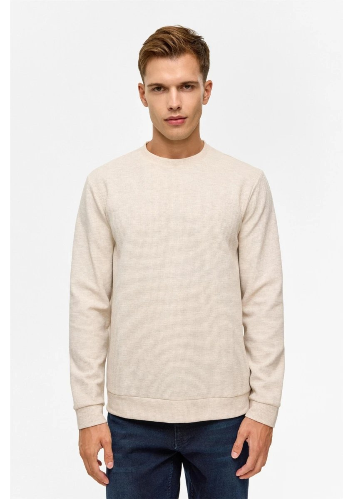 Resim SW2013700005 O Yaka Waffle Erkek Sweat