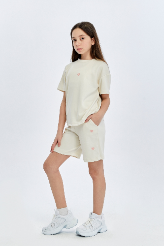 Resim Yenikoza Kız Çocuk Şort Takım