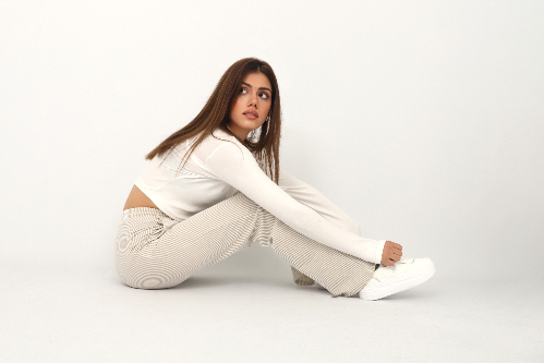 Resim Viole&More Kadın Pantolon 2497 Çizgili