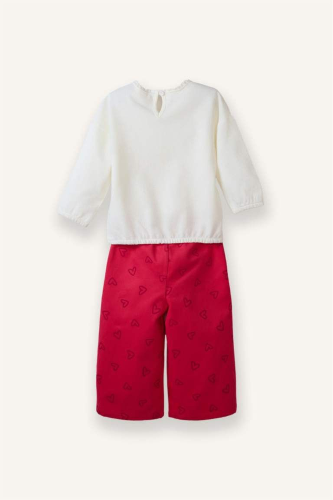 Resim Defacto Kız Bebek Sweat Takım G7436A5/RD345