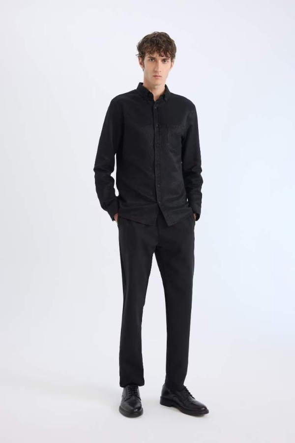 Resim Defacto Erkek Uzun Gömlek T2066AZ/BK81