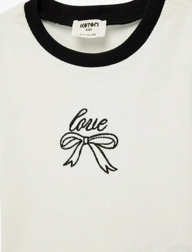 Resim Koton Kız Çocuk T-shirt 6SKG10111AK