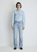 Resim Mavi Kadın Jean Pantolon M101072-34111