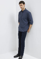 Resim Mavi Erkek Uzun Kol Gömlek M0211554-87822