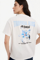 Resim Defacto Kadın T-shirt G5910AX/WT32