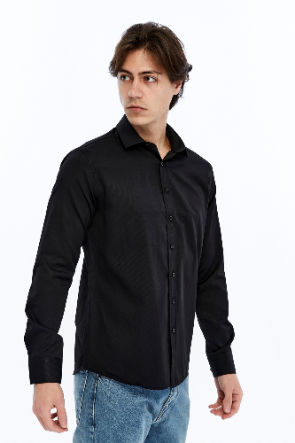 Resim Süvari Armürlü Slım Uzun Erkek Gömlek Gm2024700614