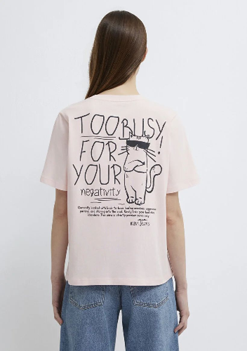 Resim Mavi Kadın T-shirt M1613727-71014