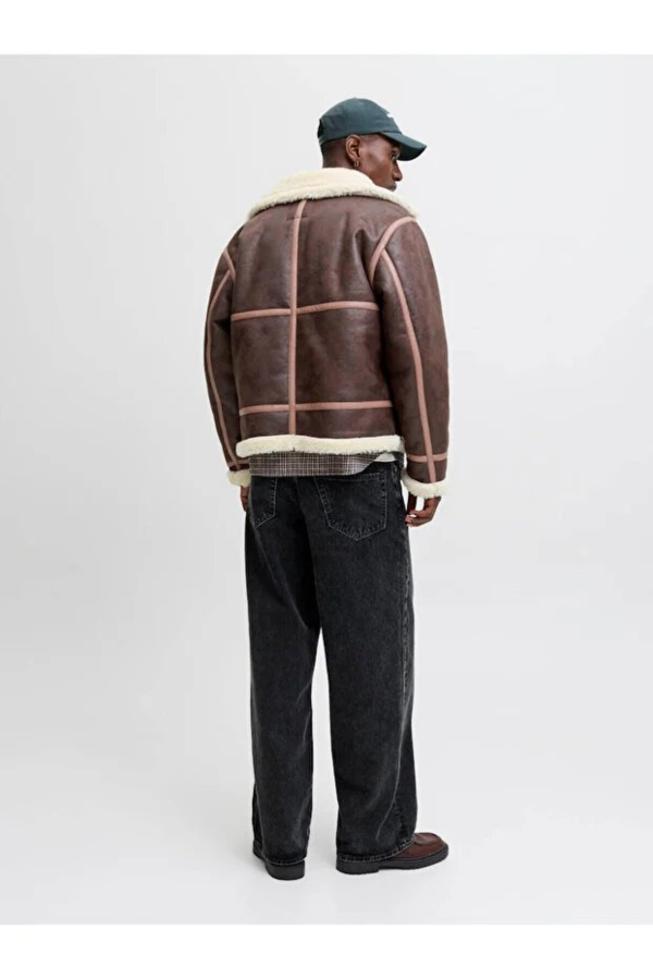 Resim Jack & Jones Jorliverpool Aviator Jacket Sn Erkek Mont 12282948