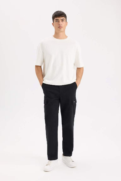 Resim Defacto Erkek  Kanvas Pantolon D5967AX/BK81