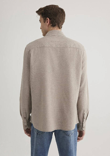 Resim Mavi  Erkek Uzun Kol Gömlek M0211461-80697