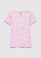 Resim Mavi Basıc Ribana Kız Çocuk T-Shirt M7610260-86953