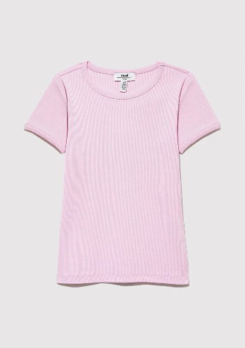 Resim Mavi Basıc Ribana Kız Çocuk T-Shirt M7610260-86953