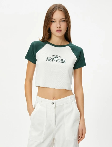 Resim Koton Kadın T-shirt 6SAL10009IK