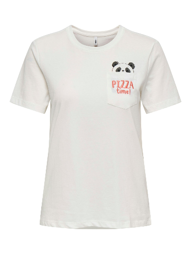 Resim Only Onlpolly Lıfe Reg S/S Pocket Top Box Jrs Kadın T-shirt 15317989