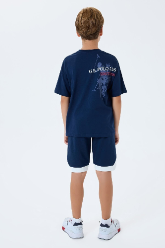 Resim U.S. Polo Assn Kids Erkek Çocuk Şort Takım Us2403-G