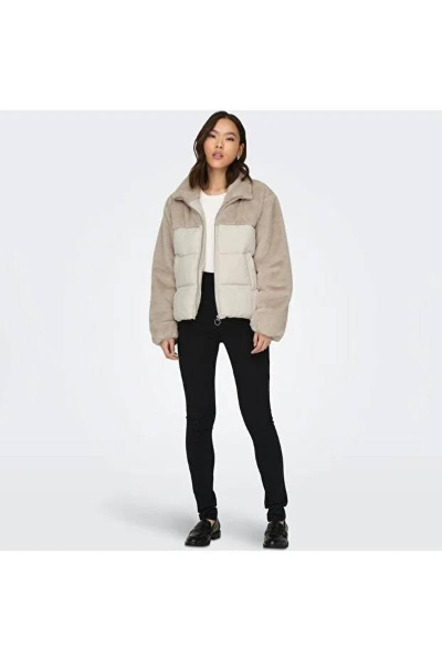 Resim Only Onlwanja Fur Puffer Mix Jacket Noos Otw Kadın Mont 15292945