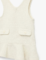 Resim Koton Kız Bebek Elbise 6SMG80064AW