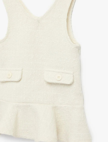 Resim Koton Kız Bebek Elbise 6SMG80064AW