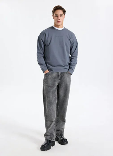 Resim Skechers M Essential Crewneck  Erkek Sweat S2610015-3998