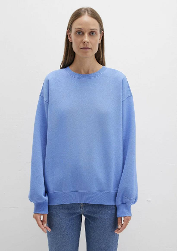 Resim Mavi Bisiklet Yaka Kadın Sweat M1610198-70790