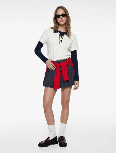 Resim Koton Kadın T-shirt 6SAL10194IK