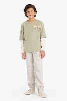 Resim Defacto Erkek Çocuk Kanvas Pantolon B6713A8/GR296