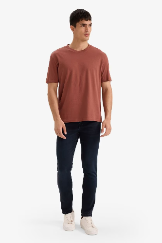 Resim Defacto Erkek T-shirt V7699AZ/BN496