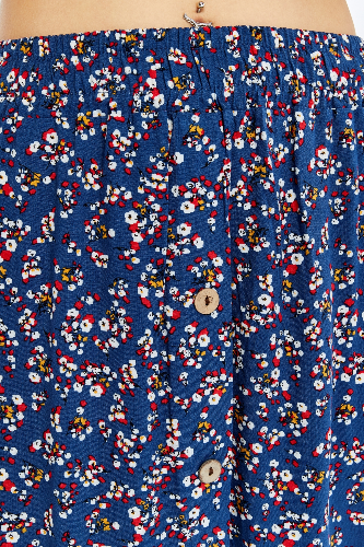 Resim Viole&More Kadın Etek Uzun Önden Düğmeli