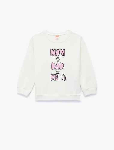 Resim Koton Kız Bebek Sweat 6Wmg10101Ak