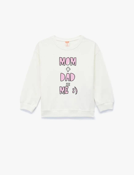 Resim Koton Kız Bebek Sweat 6Wmg10101Ak