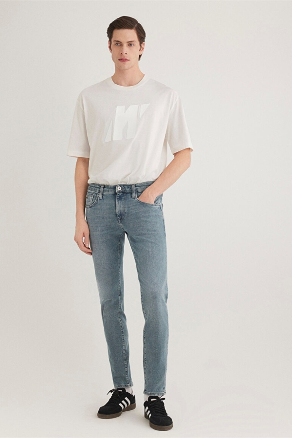 Resim Mavi James Erkek Jean Pantolon M0042489555