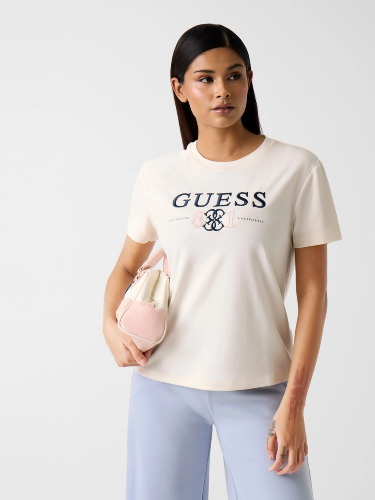 Resim Guess Athleisure  Kadın  T-shirt V6RI13KD772-G1O6 Steffı Cn Ss T-Shırt