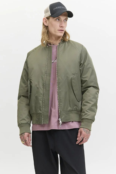 Resim Jack & Jones Jcomotion Bomber Jacket Erkek Mont 12283301