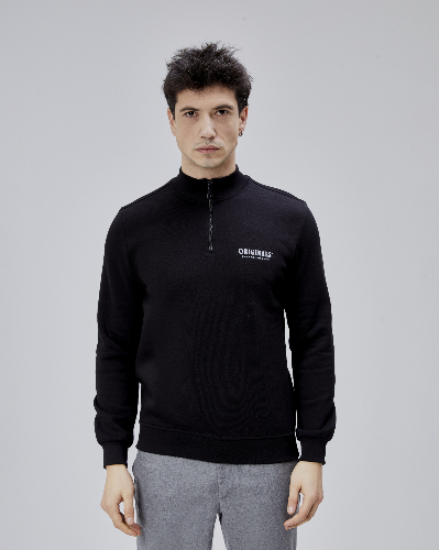Resim Paul&More Erkek Sweat Model 1 Yarım Fermuarlı